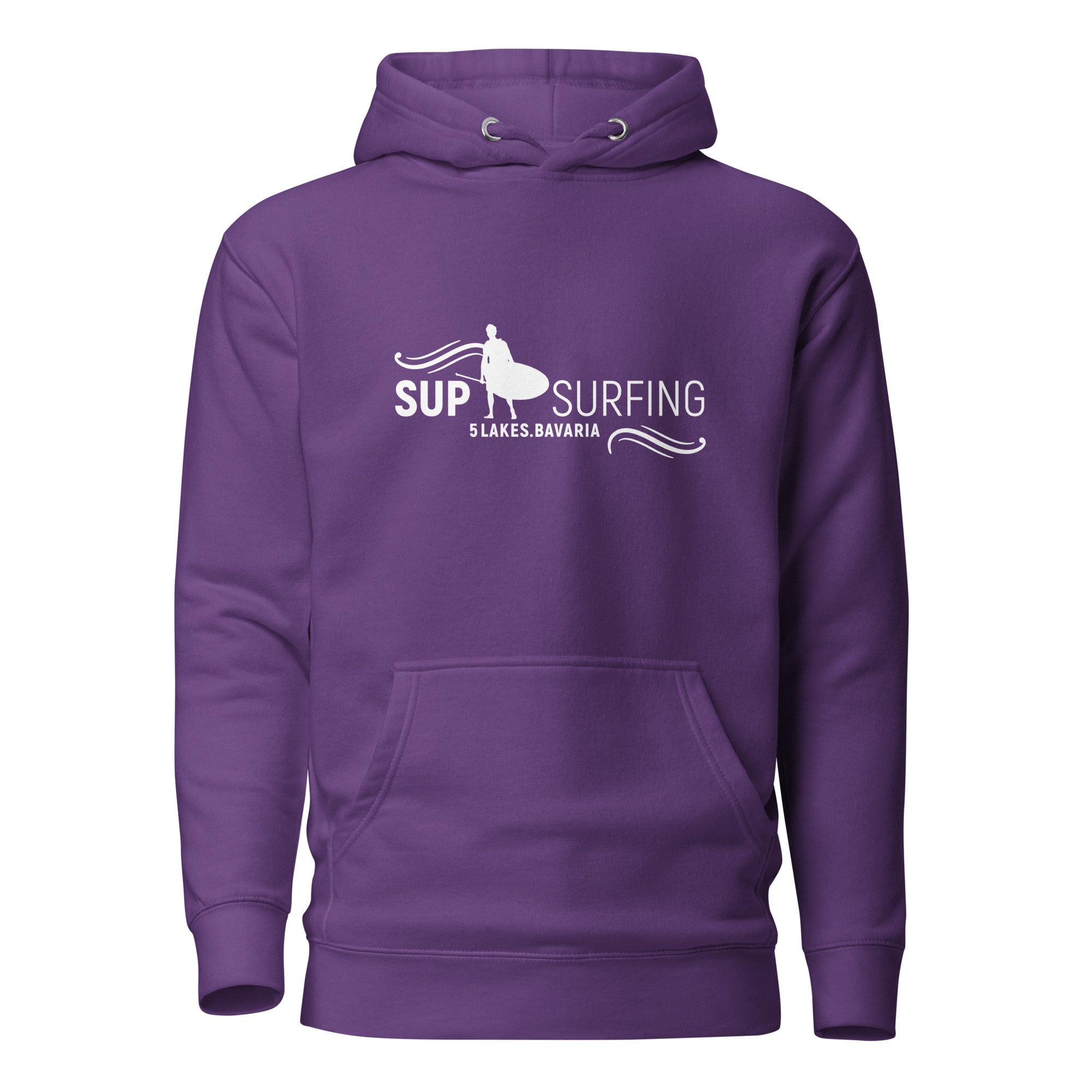 SUP Surfing Hoodie Unisex – Stand-Up-Paddling inspiriert vom SUP am Ammersee, Starnberger See, Wörthsee, Pilsensee, Weßling