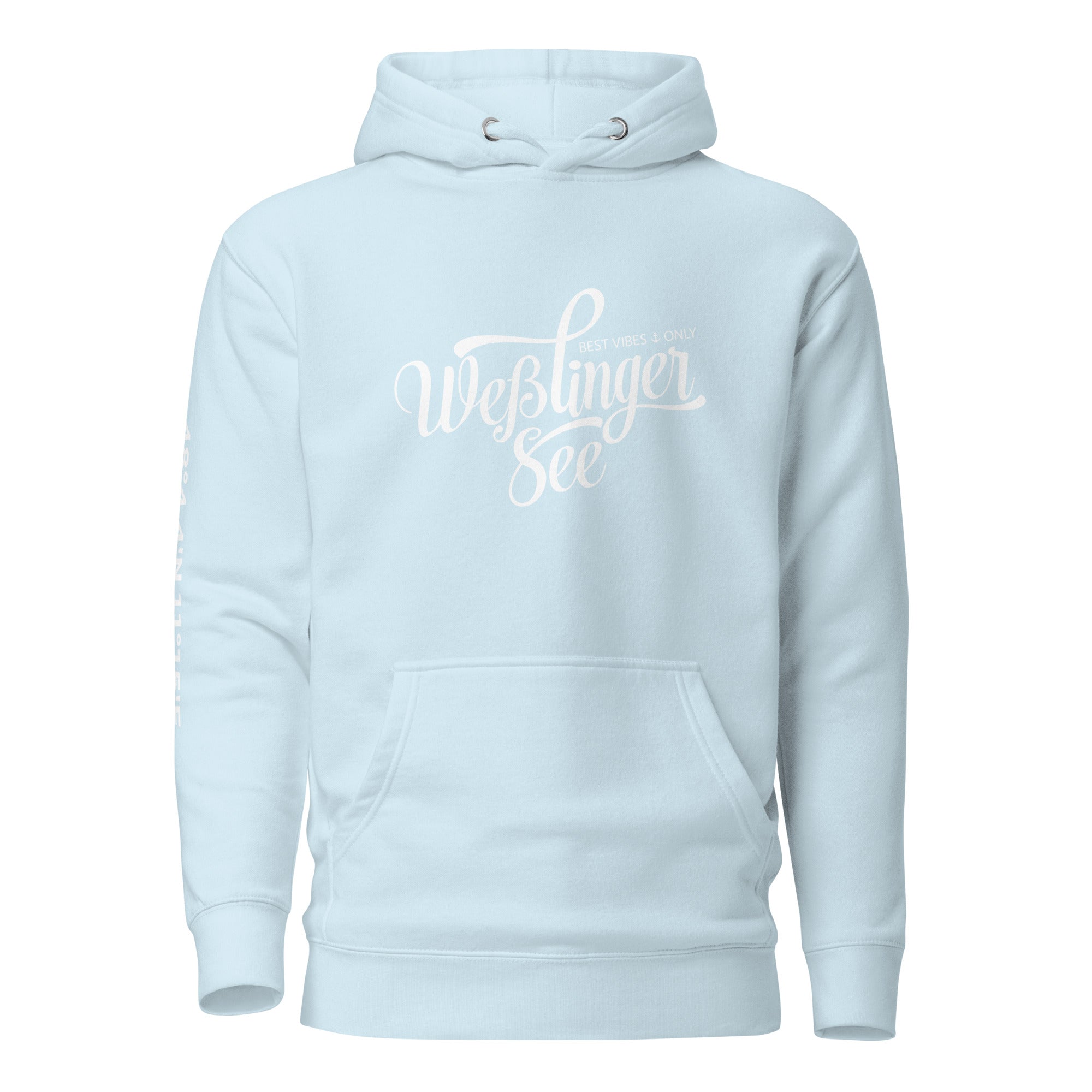Wesslinger See Hoodie Unisex, Weßling Kapuzenpullover inspiriert vom Lebensgefühl am Weßlinger See & Weßling im Fünfseenland