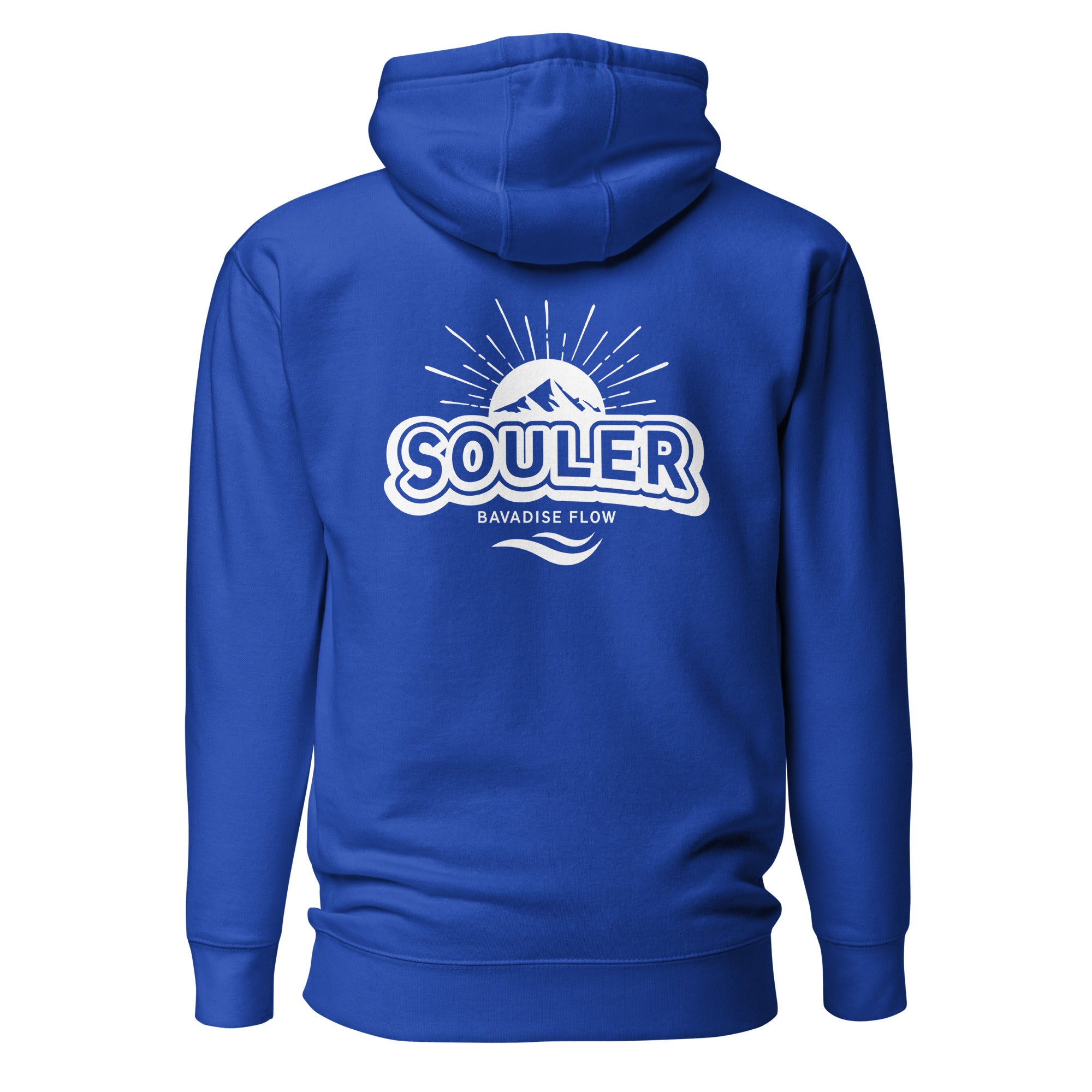 Souler Hoodie Unisex Blau – nachhaltige Streetwear inspiriert von Wörthsee & Pilsensee im Fünfseenland
