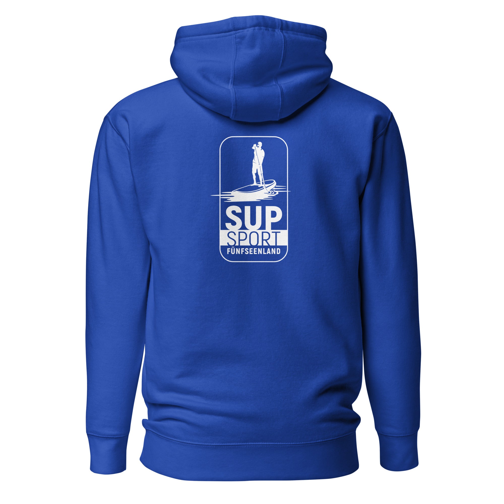 SUP Boarden Fünfseenland Hoodie inspiriert vom Stand-Up-Paddling am Ammersee, Starnberger See, Wörthsee, Pilsensee, Weßling