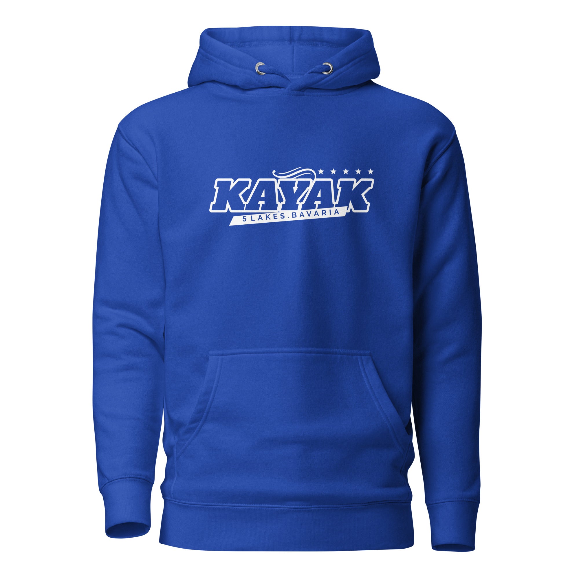 Kayak Hoodie Unisex – Kayaking Fünfseenland, inspiriert vom Kayak fahren am Ammersee, Starnberger See, Wörthsee, Pilsensee