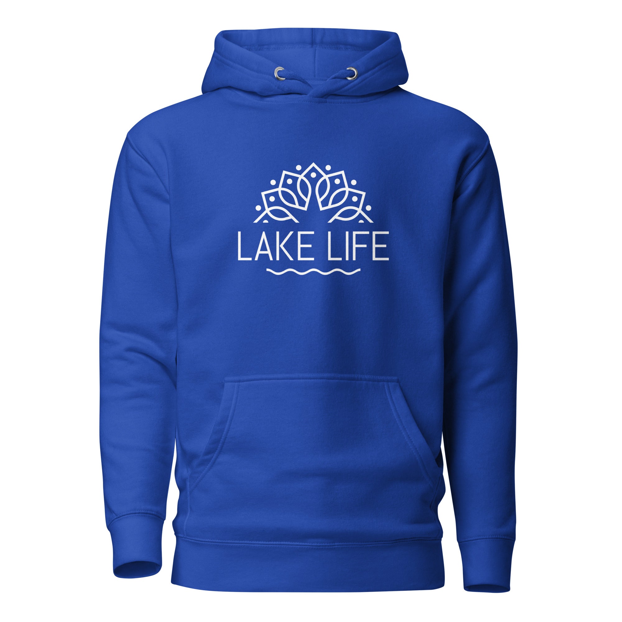 Lake Life Hoodie Unisex Royalblau – nachhaltige Streetwear inspiriert vom Ammersee & Fünfseenland in Bayern
