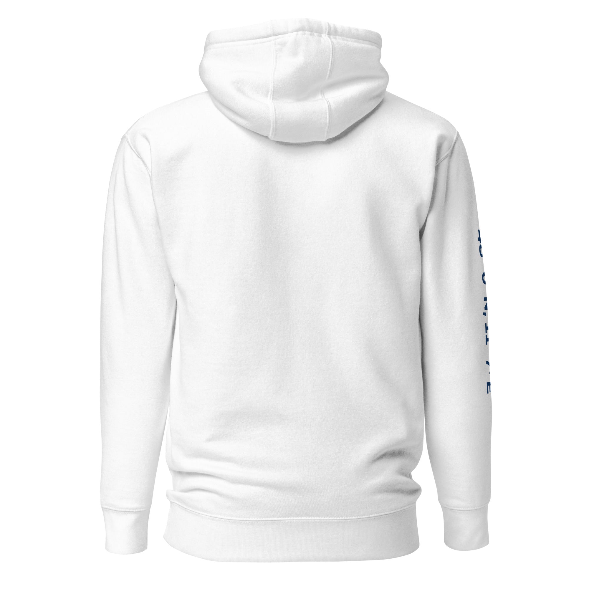 Ammersee Hoodie Unisex Weiß, Rückseite, Mode label am Ammersee inspiriert vom Lebensgefühl am Ammersee im Fünfseenland
