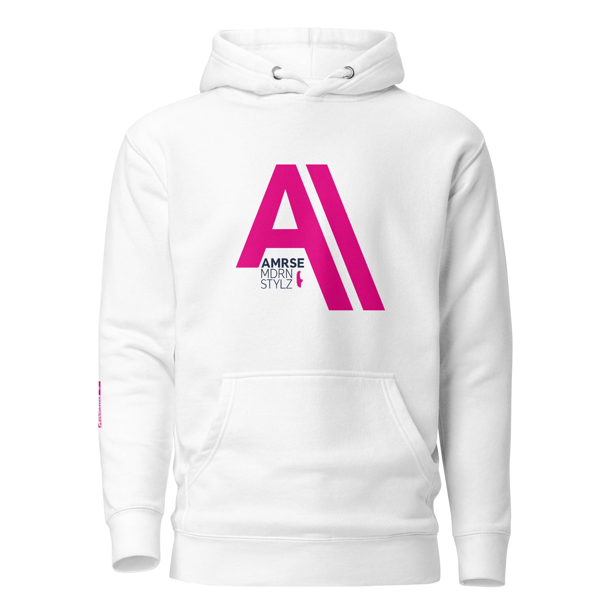 Modern Styles Hoodie Unisex, Weiß, Big A, Ammersee See-Hoodie (Kapuzenpullover) aus Schondorf am Ammersee, Fünfseenland