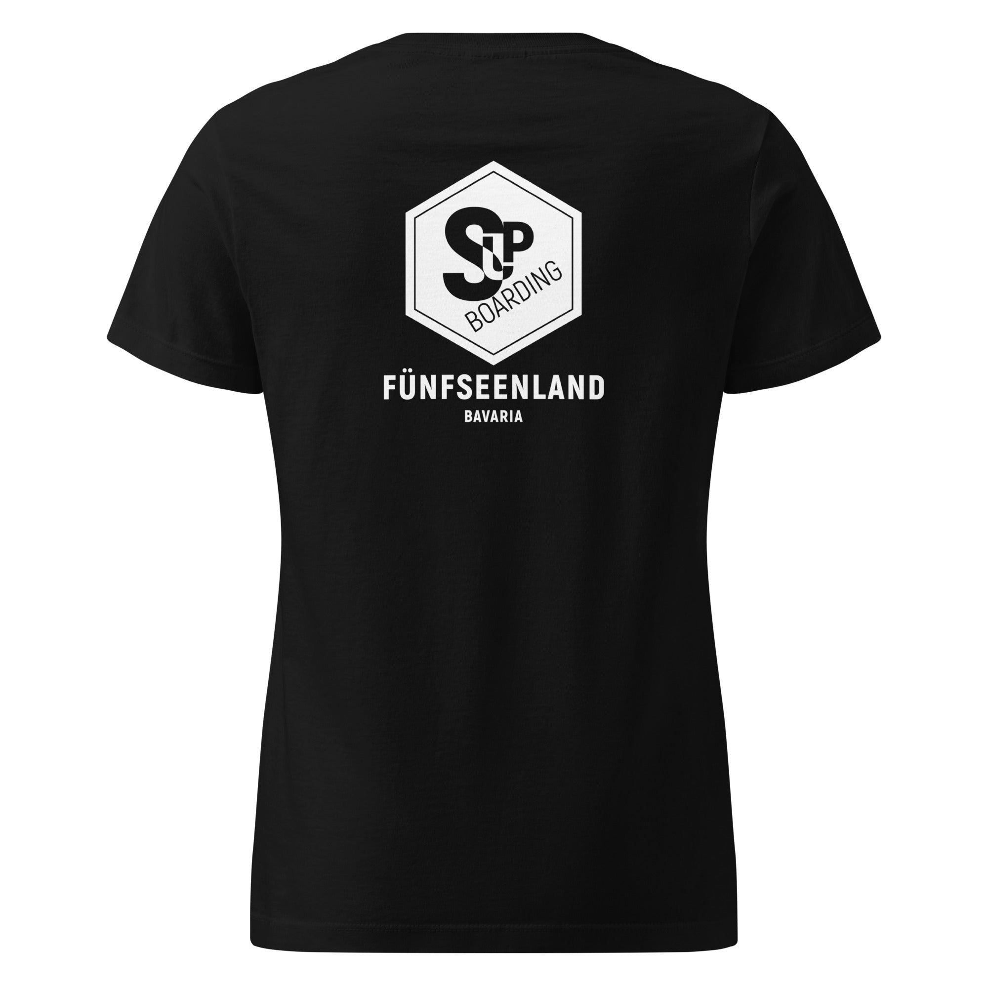 SUP Boarding Damen T-Shirt – SUP Shirt inspiriert vom SUP am Ammersee, Starnberger See, Wörthsee, Pilsensee, Weßlinger See