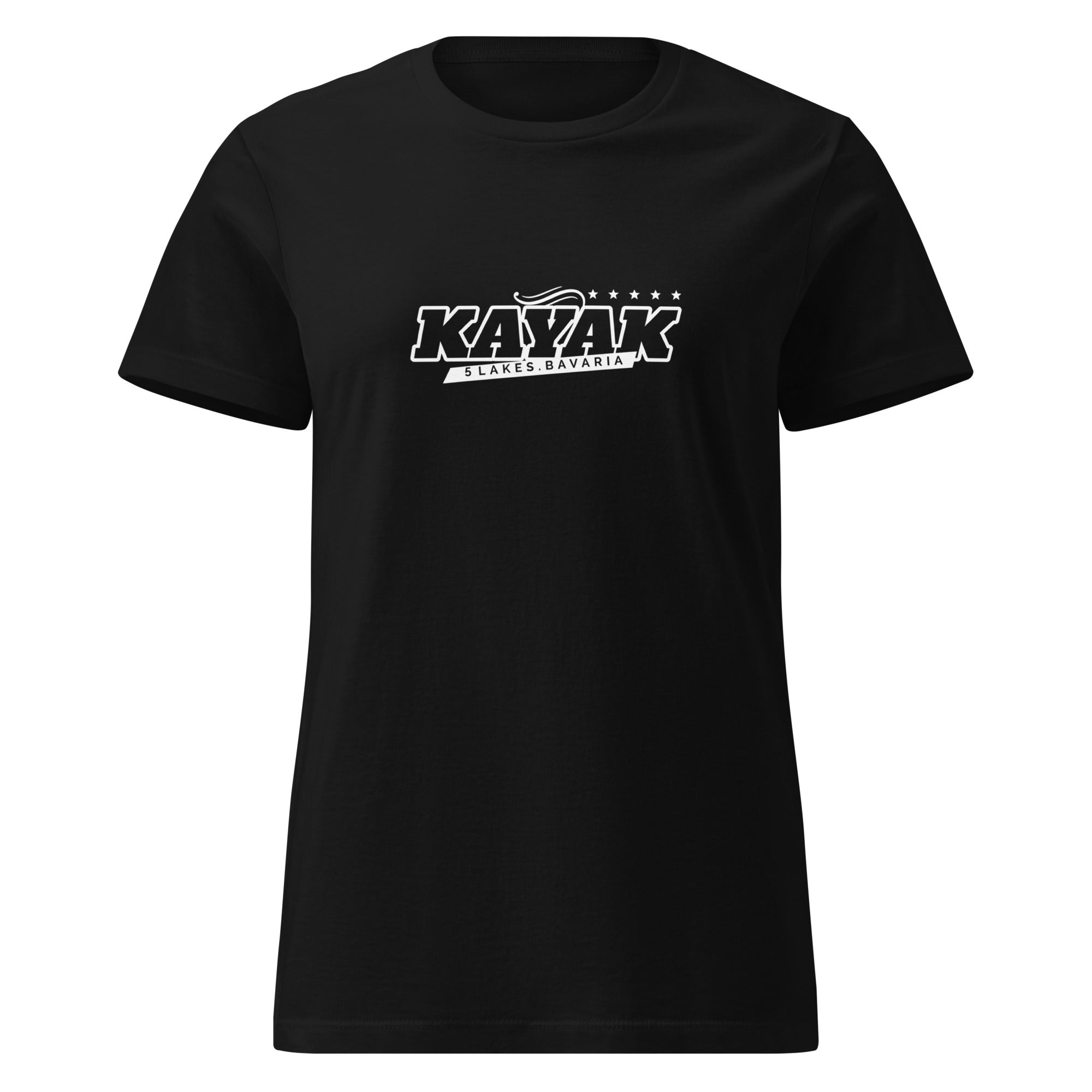 Kayak T-Shirt Damen, Fünfseenland, inspiriert vom Kayak am Ammersee, Starnberger See, Wörthsee, Pilsensee, Kayak Fünfseenland