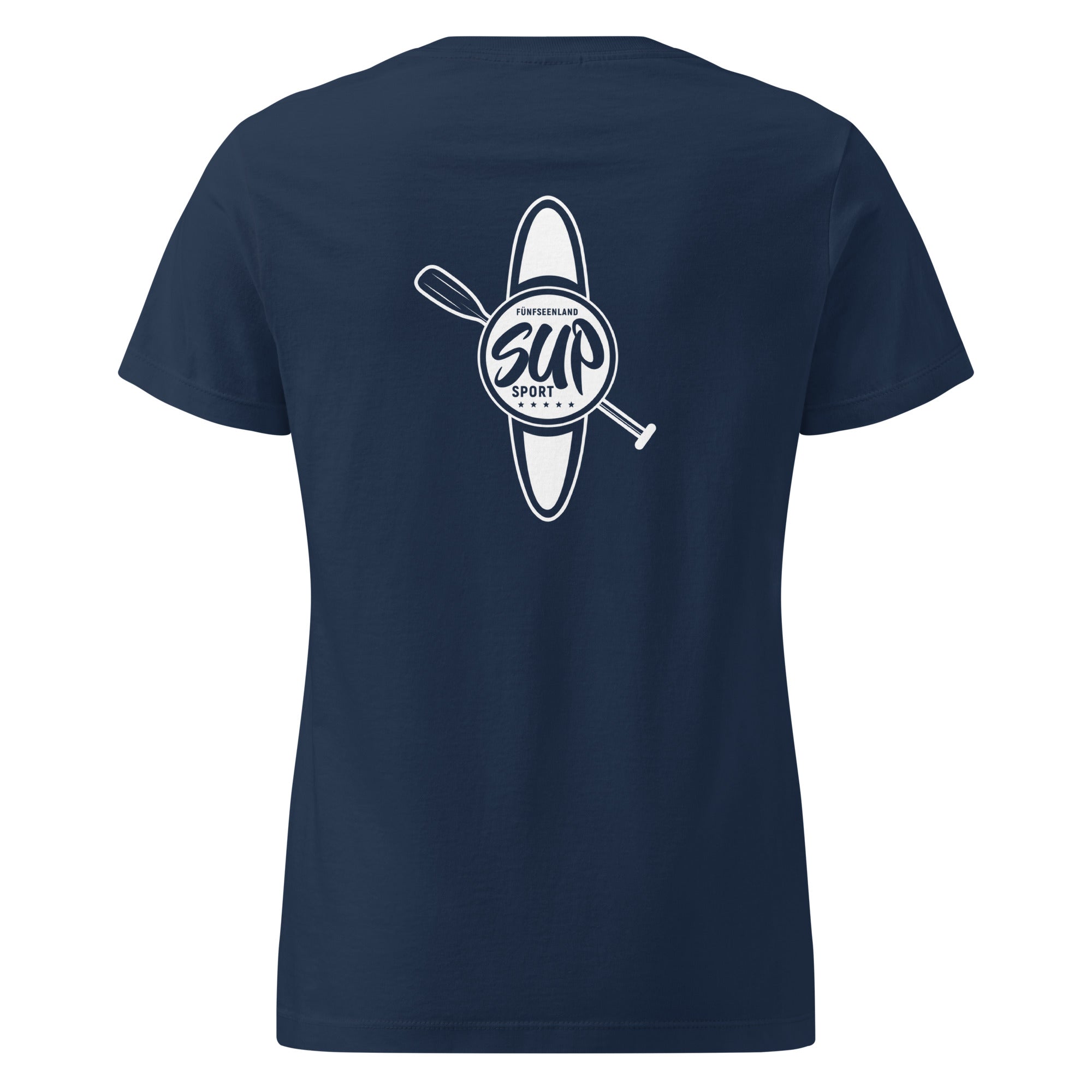 SUP T-Shirt Damen – Stand-Up-Paddling, inspiriert vom SUP Boarding am Ammersee, Starnberger See, Wörthsee, Pilsensee, Weßling