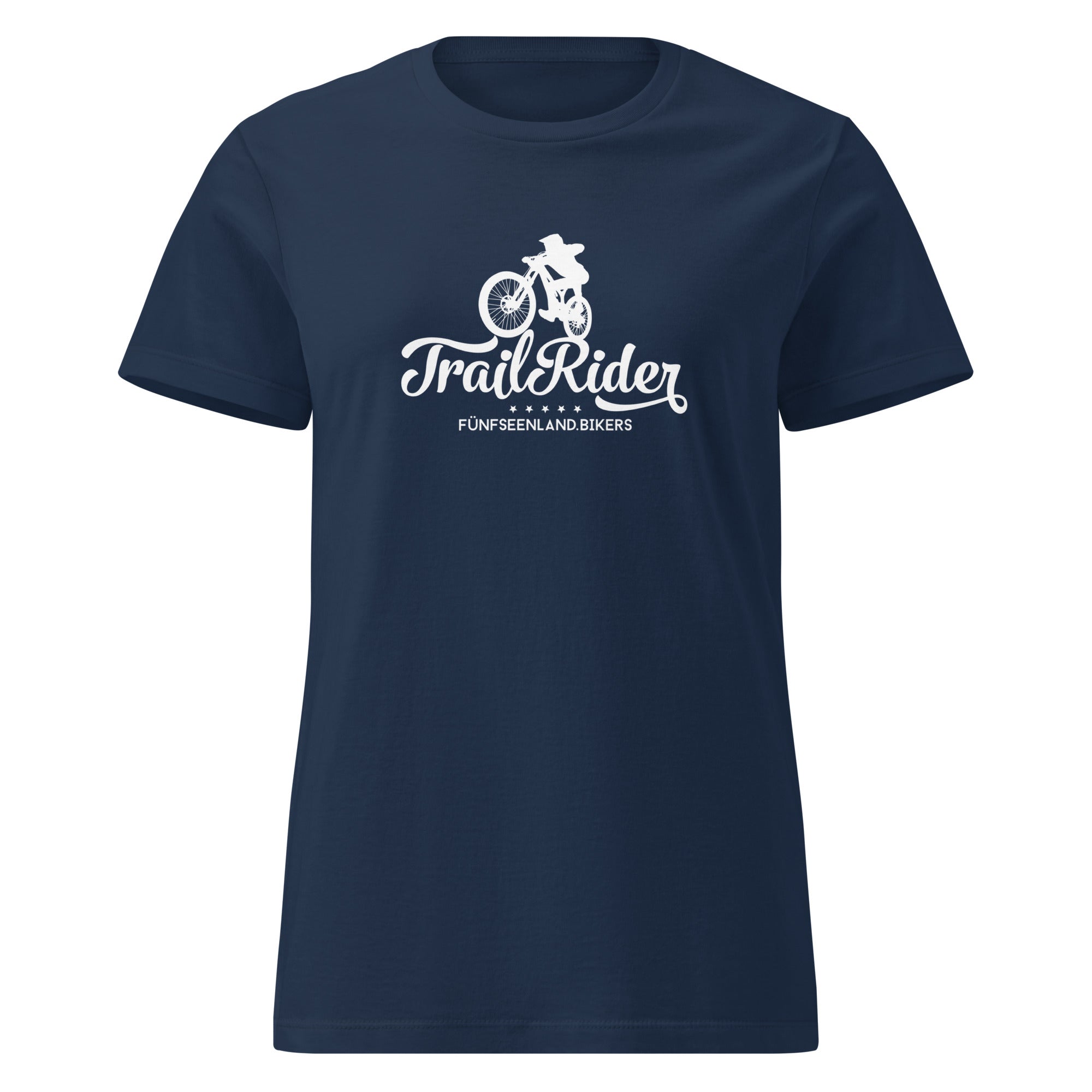 Mountainbike T-Shirt für Damen, inspiriert vom Biken & E-Bike Touren am Ammersee, Starnberger See, Wörthsee & Pilsensee