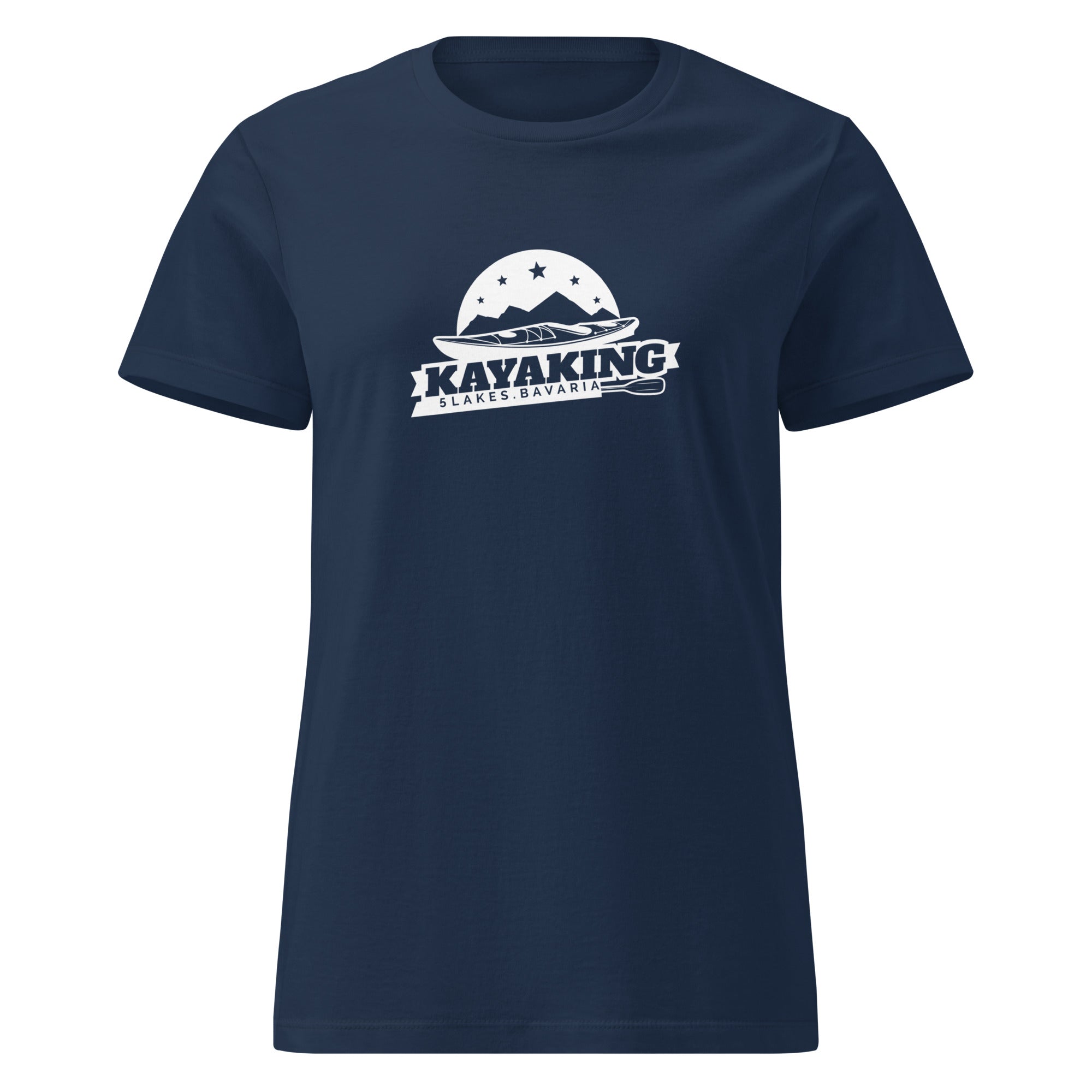 Kayak T-Shirt Damen – Kayaking, inspiriert vom Kayak am Ammersee, Starnberger See, Wörthsee, Pilsensee, Weßlinger See, Bayern