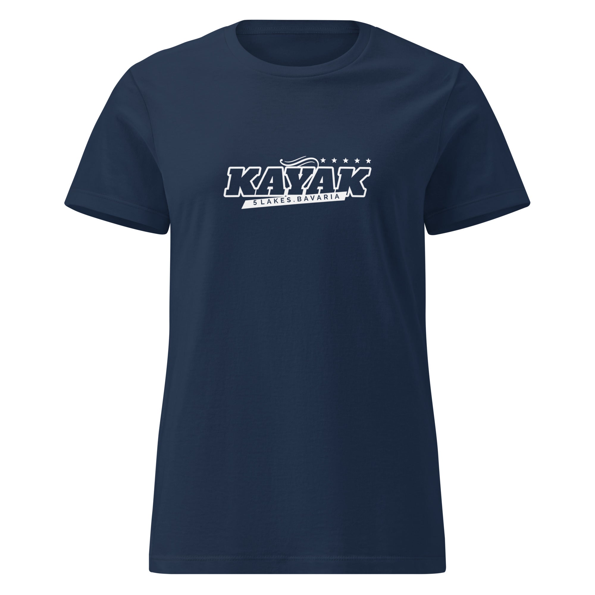 Kayak T-Shirt Damen, Fünfseenland, inspiriert vom Kayak am Ammersee, Starnberger See, Wörthsee, Pilsensee, Kayak Fünfseenland