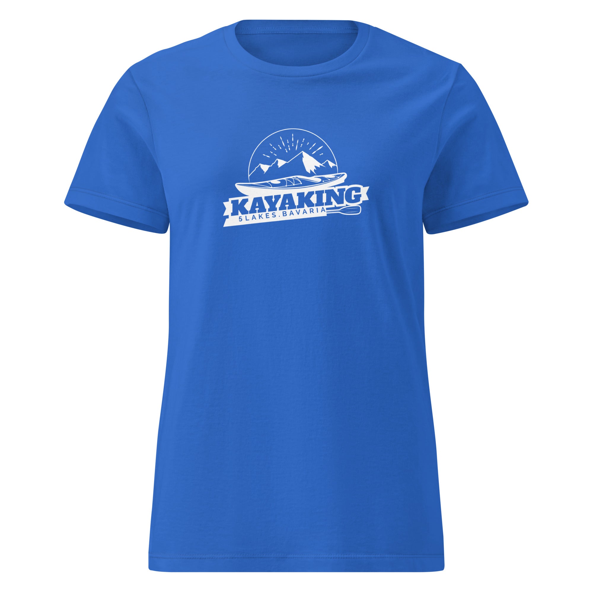 Kayak T-Shirt Damen – Kayaking, inspiriert vom Kayaking & Kayak am Ammersee, Starnberger See, Wörthsee, Pilsensee, Weßling