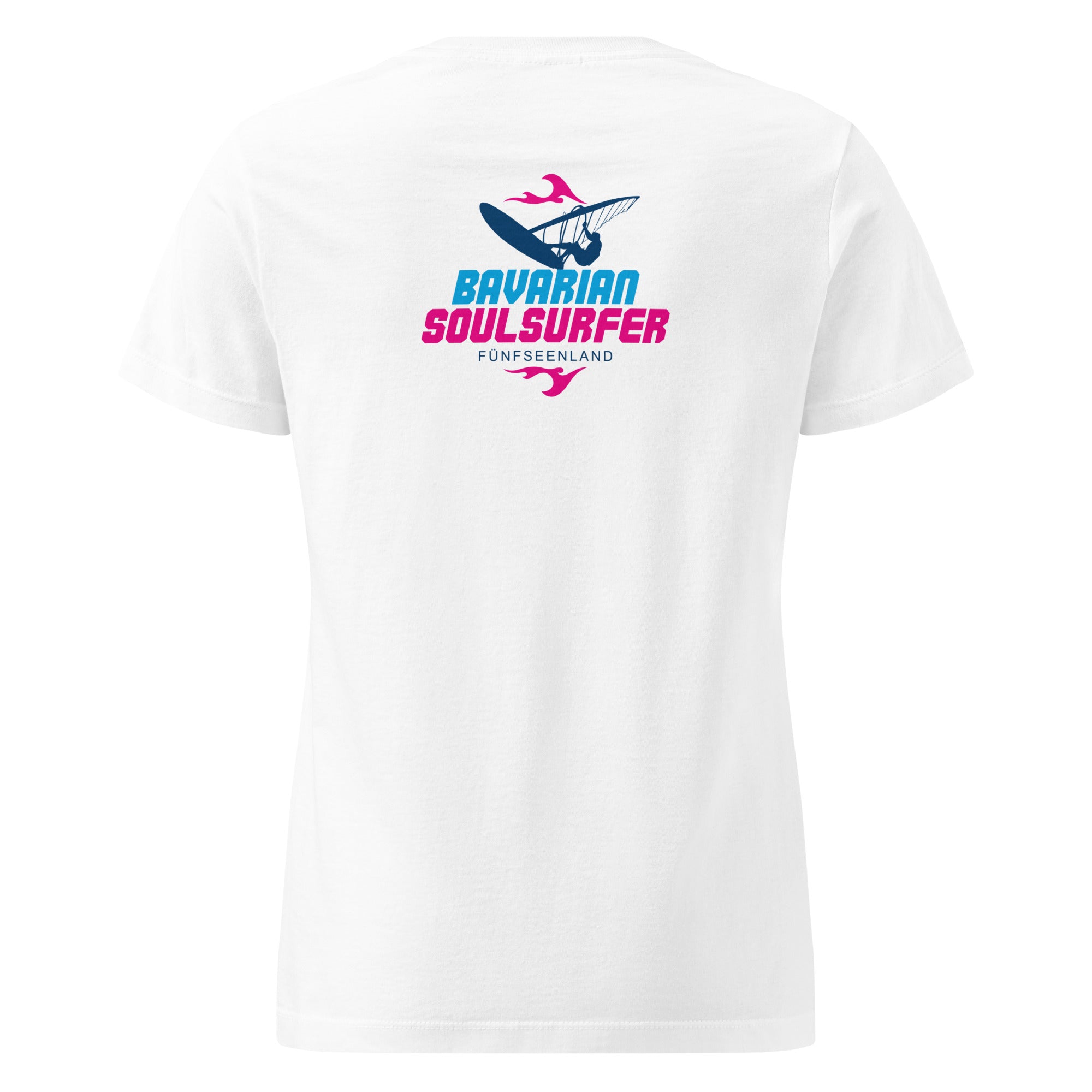 Windsurfen T-Shirt Damen, Windsurfen Shirt inspiriert vom Windsurfen am Ammersee, Windsurfen am Starnberger See & Wörthsee