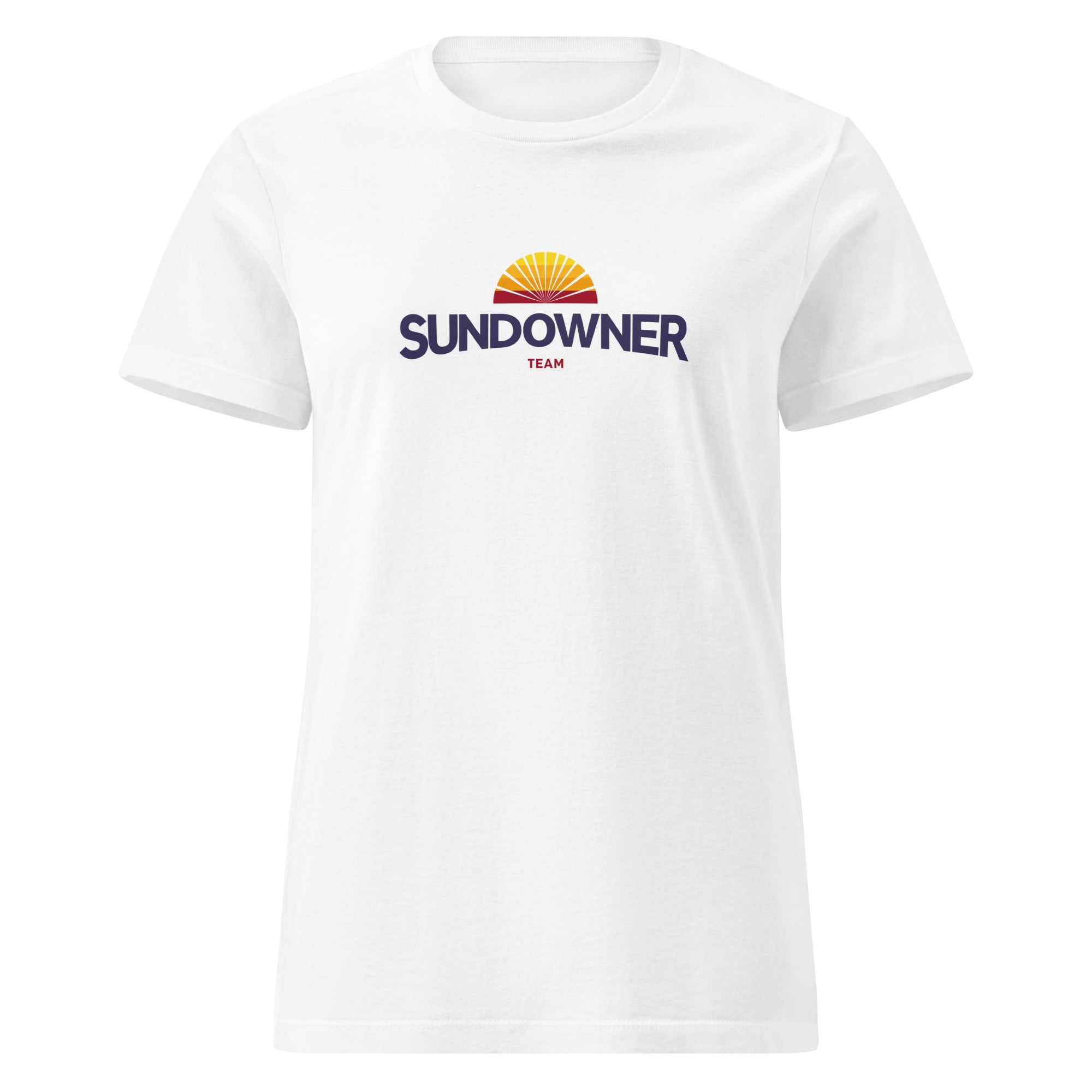Sundowner Team T-Shirt Damen inspiriert vom Sonnenuntergang am Ammersee, Starnberger See, Wörthsee, Pilsensee, Wesslinger See