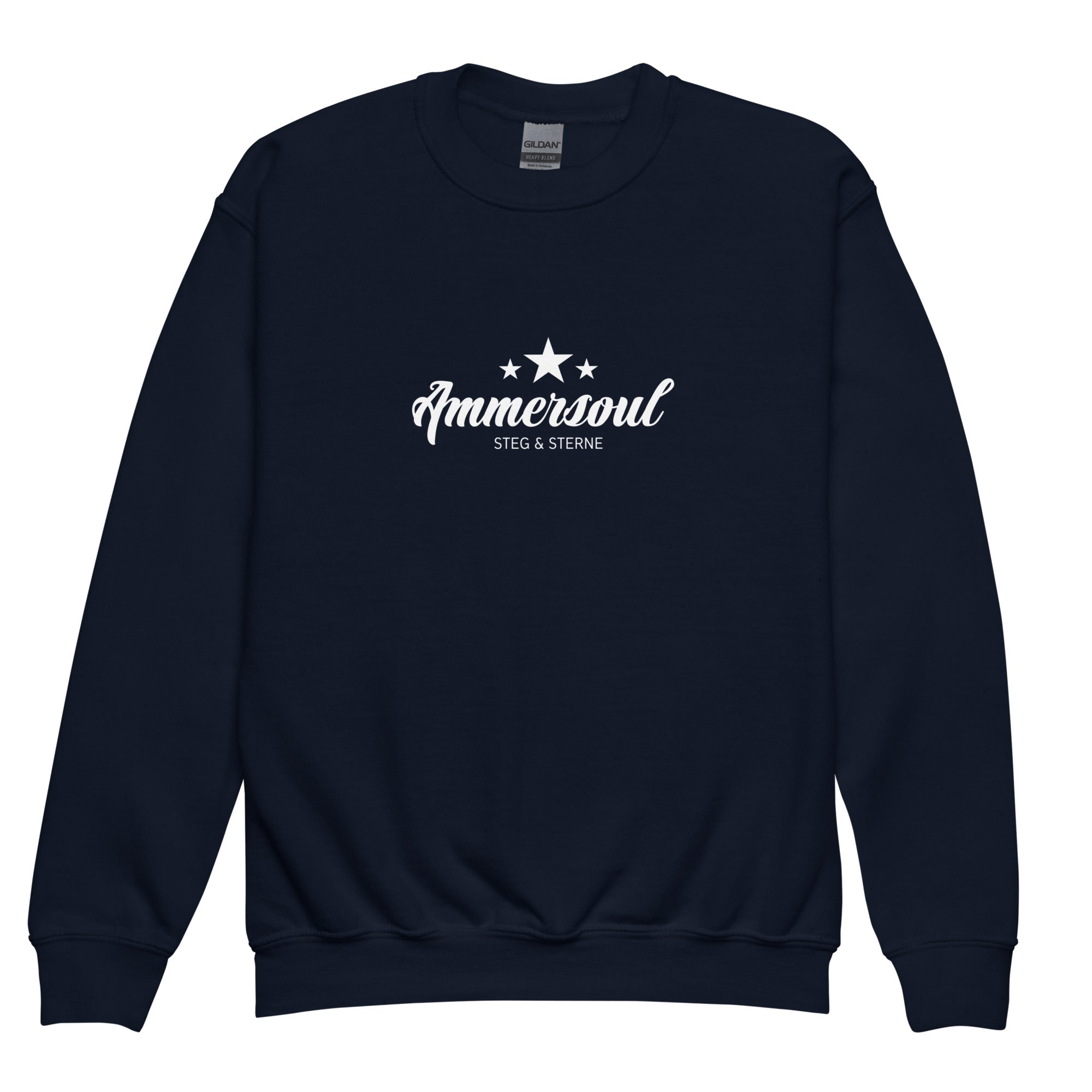 Ammersoul Sweater Teenager, Navy, Teens Pullover vom Ammersee, Starnberger See, Wörthsee, Pilsensee, Wesslinger See in Bayern